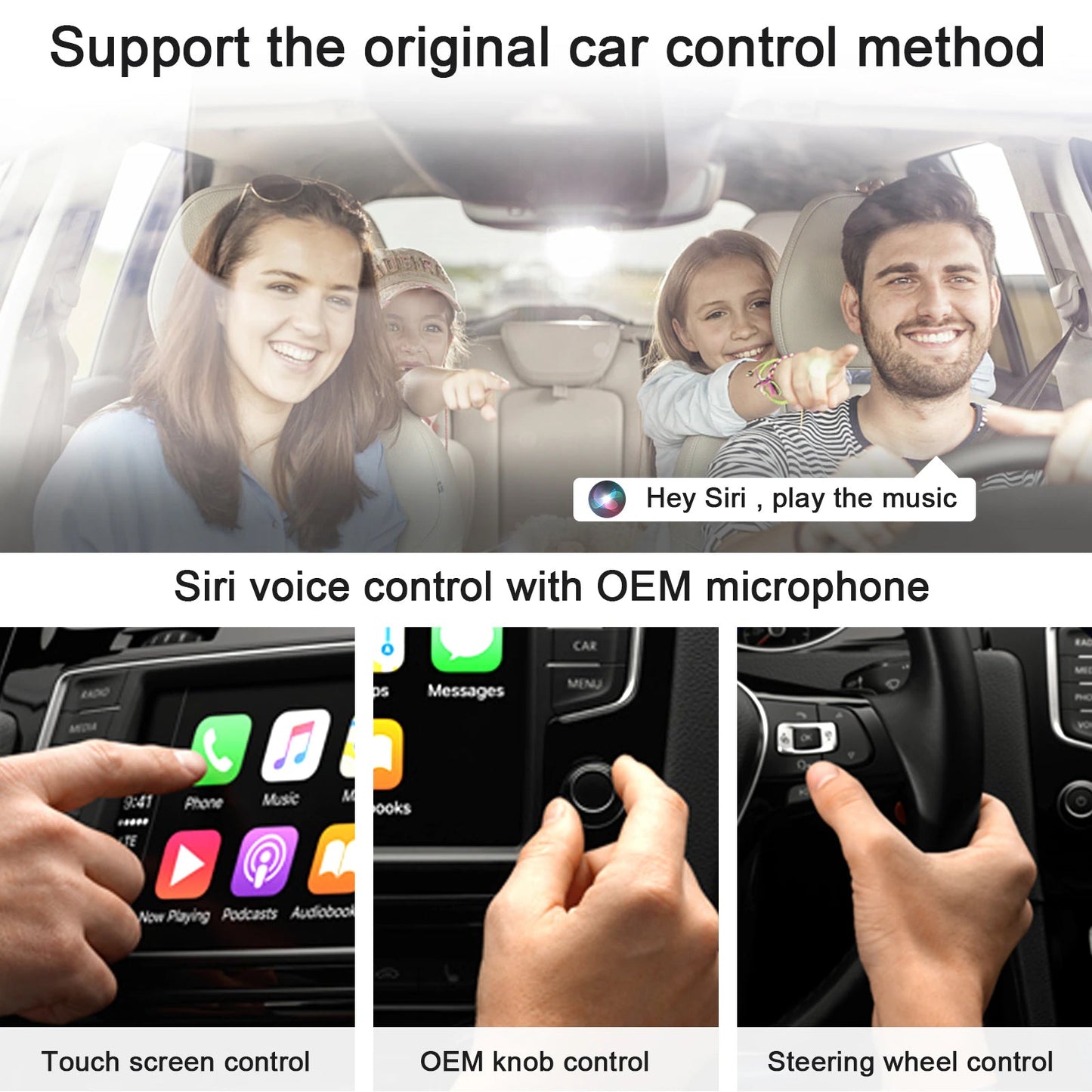 Wireless Carplay Adapter For iPhone & Android