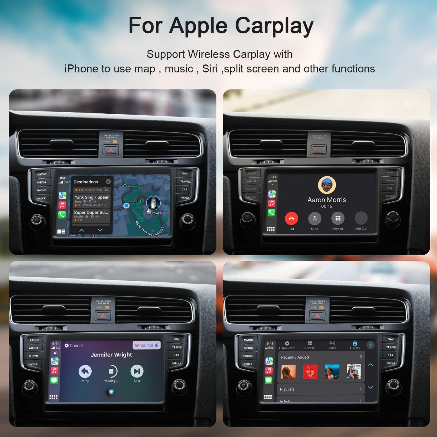 Wireless Carplay Adapter For iPhone & Android